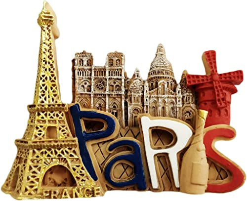 Paris Frankreich Wahrzeichen Paris Magnet Kühlschrank Kühlschrank Magnet Dekoration Aufkleber Souvenir Kunstharz Handwerk Küche Whiteboard