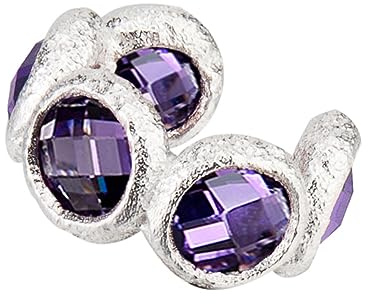 PHENIOTACE® Damen Ear Cuff Silber 925 (1 Stück) Ohrklemme mit Stein Zirkonia Klemm Ohrringe Knorpel Ohne Ohrloch Fakepircings Ohrschmuck für Frauen und Mädchen
