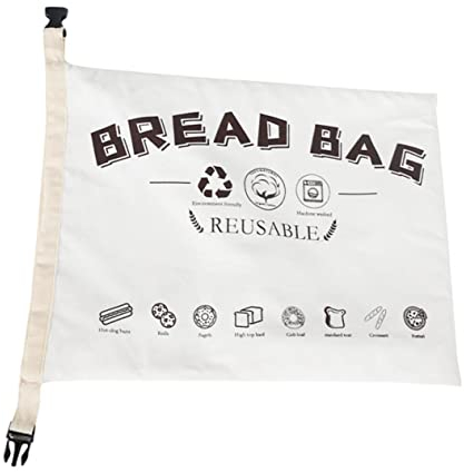 LIFKOME Buckle Style Bread Bag Reusable Loaf Pouch for Home Use Bread Storage Bag Release Buckle Grocery Pouch