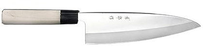LIUJOU Coltello giapponese for sashimi Coltello da cucina Deba Sushi Chef in acciaio inossidabile 5CR15 for affettare la mannaia for testa di pesce salmone
