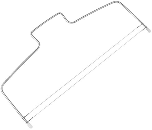 YIKANGHENG Rosettformad brödskärare, 30 cm rostfritt stål justerbar tjocklek kakskärare för bröd och tårta (1)