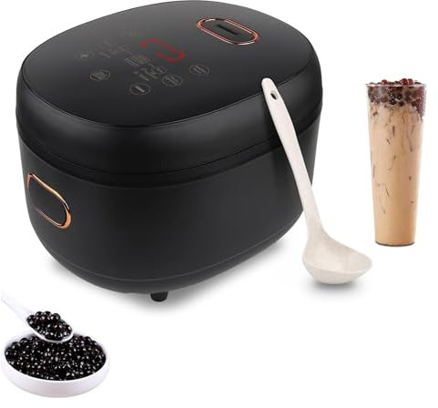 SGKOMN Pentola per Perle Automatica Commerciale da 5 Litri, Macchina per la Produzione di Perle di tè al Latte, Cottura di Tapioca di Grande capacità, Design Antiaderente e antiscottatura