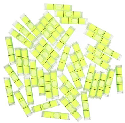 HOMOCONO Precision Cylindrical Bubble Levels 50pcs Horizontal Bubble Levels for Framing Precision Work