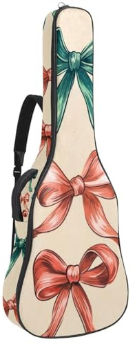 Gitarrentasche in voller Größe, wasserdichte Gitarren-Abdeckung, Tragetasche für akustische klassische E-Gitarren, Retro-Pastellblumen-Muster, Multicolor 08, 42.9x16.9x4.7 in, Lässiger Tagesrucksack