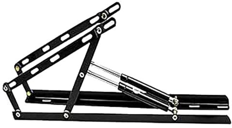 Klappbett-Hebemechanismus, Gasdruckfeder, pneumatische Stützscharnierfeder, langsames Abstellen, Sofa, Bett, Stauraum, optimiertes Zubehör (schwarz, 60 cm)