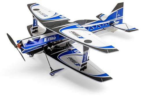 E-Flite 4-sidig platt skum 800 mm Plug n-Play, fjärrstyrt flygplan för aggressiva och långsamma konstflygning för inomhus- och utomhusbruk