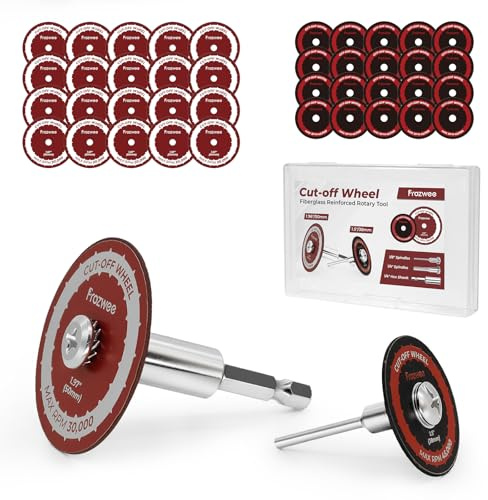 Prozwee 40PCS Cutting Wheel for Drill,20PCS 1.5 & 20PCS 1.97 Cutting Disc