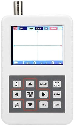 Osciloscopio, 5M 20MSps 5V Osciloscopio digital de mano Pantalla LCD de 2,4 pulgadas