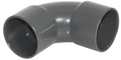 Solvent Weld Waste Bend 92.5° Anthracite Grey 40MM, Suitable for Domestic & Commercial Waste Systems, UV-Stable Finish, 5 in Pack