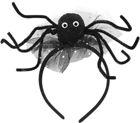 XJWZGM Halloween Spinnen Haarreif, Halloween Spinnen Stirnband für Damen, Haarband Spinne, Niedliches Halloween Araneid Stirnband, Halloween Kostümzubehör für Karneval, Maskenball, Cosplay Dekoration