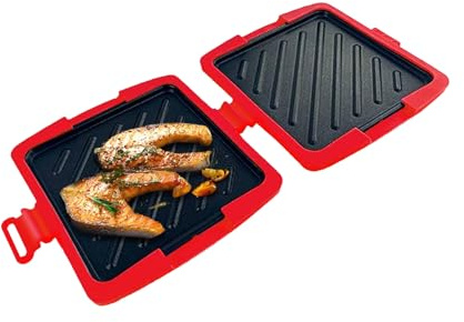 Yuemeuy Sandwichera Para Microondas,Grill Para Queso | Plancha Para Sándwich Con Placas Antiadherentes Para Bocadillos Estudiantes Casa Oficina Queso Fundido