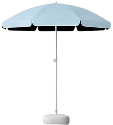Milageto Ombrellone da Spiaggia, Parasole da Giardino, Portatile, Facile da installare, Robusto ombrellone da Esterno per Patio, per Cortile, Giardino, Blu