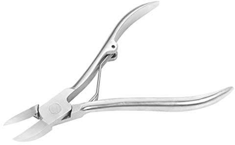 UKCOCO Cortacutículas de Acero Inoxidable con Resorte Fuerte y Diseño Ergonómico para Manicura y Pedicura Profesional Casa o Salón