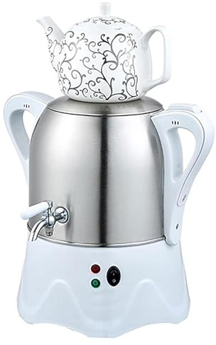 GZPKJ Macchina Elettrica per caffè Turco, Caffettiera Elettrica, Teiera in Ceramica (1L) E Bollitore (3L), con Funzione di Mantenimento in Caldo, Uso in Campeggio | per Moka, Cappuccini,caffellatte