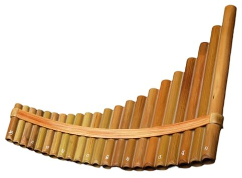 Panflöte Instrument Professionelle Panflöte 22 Pfeifen Aus Naturmaterial Geeignet Für Anfänger Und Erwachsene(G major)