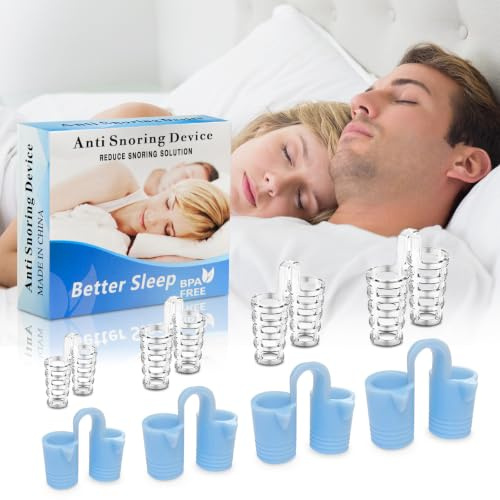 Dilatateur Nasal Anti-Ronflements, 4 Tailles,Bleu