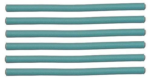 Efalock Professional Bigodini flessibili, 8 mm, verde, (1 x 6 pezzi)