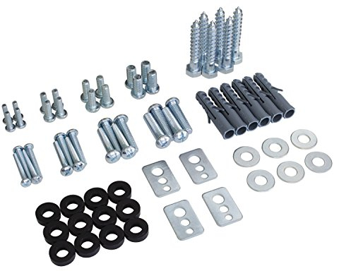 RICOO Universal Screw Kit 66 Pcs incl SPZ0200 dowels for concrete walls VESA Standard Screws for TV Wall Bracket and Monitor Mount