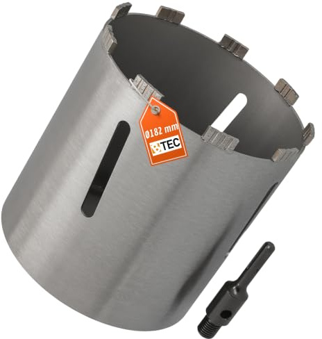Diamant Bohrkrone SDS-plus Aufnahme Nutzlänge 180 mm Ø 182 mm Betonbohrkrone Kernbohrer