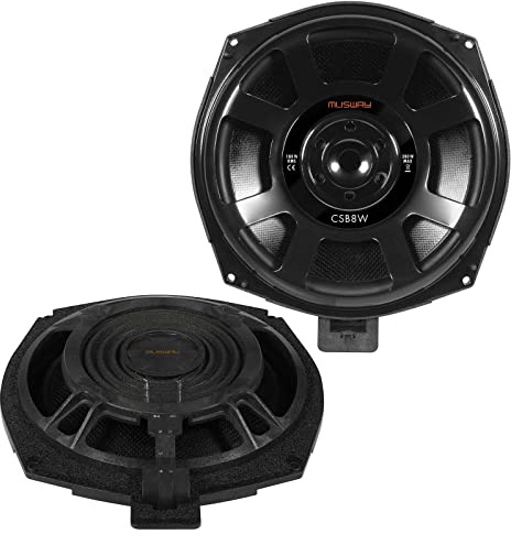 Musway CSB8W Passive Subwoofer with 300 Watt (RMS: 180 Watt) 20 cm for BMW E, F, G