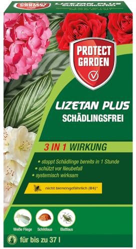 PROTECT GARDEN Lizetan Plus Schädlingsfrei, Blattlausfrei Konzentrat, mit langanhaltendem Schutz gegen Schädlinge an Zierpflanzen, 100 ml