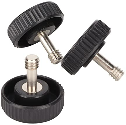 GOWENIC 3PCs 1/4in Male Female Screw Adapter, 1/4in Male to 1/4in Female Double Heads Screw Adapter Camera Quick Release Thumb Screw Adapter for Camera Flash Bracket