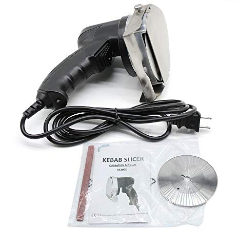 Electric Gastronomie DöNerschneider DöNermesser DöNer Kebabmesser Kebabschneider Kebabslicer Gyrosmesser Schneider Nerschneider Nermesser Kebab Ner Elektrisch Edelstahl Neu Kabellos Knife Doner