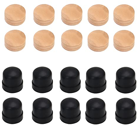 BQLZR 10 x Posaunen-Schiebe-Gummi-Endspitze, 1,2 cm, mit 10 Stück Spuckventil-Kork-Pads