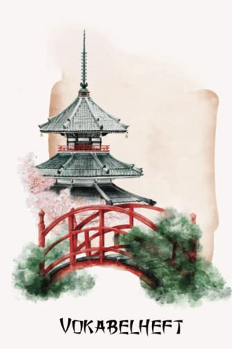 Vokabelheft: Vokabelheft Japanisch, 60 Seiten mit je 2 Spalten, A5