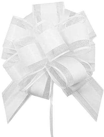 20 Stück Geschenkschleifen,Pull Bögen Zugband Polyband Dekoschleife Geschenkschleife,18CM Autoschleifen Hochzeit,Geschenk Schleife Schleifen für Autoschmuck,Geschenkverpackung,Hochzeits,Geburtstag