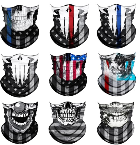 Neck Gaiter Mask,UV Protection Bandana Gator Face Cover Covering Mask, Seamless Tube Face Scarf,Neck Warmer Balaclava,Headband for Men Women Boys Girls, Head Wrap-Motorcycle Cycling Festival Outdoors