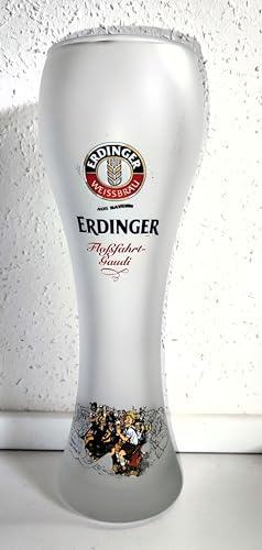 Rahm & AngiesStrickZauber sold: Erdinger / Beer Glass / White Beer Glass / Satin White / Floßfahrt-Gaudi/Weißbier-Bua/without Box