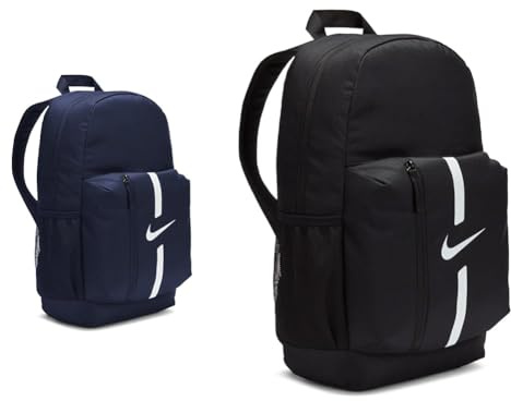 Nike DA2571-411 ACADEMY TEAM 21 Sports backpack Unisex MIDNIGHTNAVY/BLACK/WHITE Uni & DA2571 Unisex-Kinderrucksack Academy Team, Schwarz/Weiß, 22 l