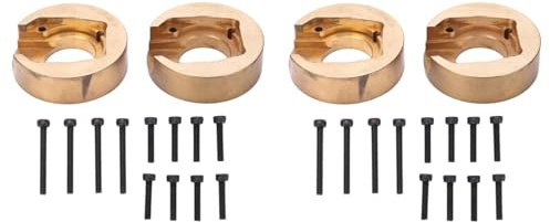 Tbest Contrepoids de Voiture RC, Contrepoids Interne de Jante de Roue de Voiture Télécommandée en Laiton pour Pièces de Mise à Niveau de Voiture d'escalade Absima Sherpa 1/10