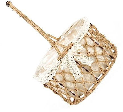 CAXUSD 1pc Seil Korb Blume Container Pflanzen Home Zubehör Decor Desktop Dekoration