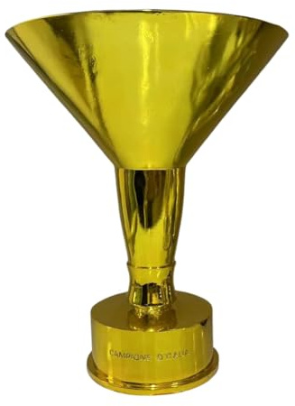 YYDSTES Trofeo Campioni Serie A Calcio in Resina Trofei del Campionato Italiana Bertoni Coppa Repliche Decorazioni per La Casa e L'Ufficio Ornamenti da Esposizione Souvenir Regali per I Tifosi,44cm