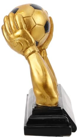Milisten Premio Calcio Resina con Base Larga Design Robusto Elegante per Competizioni Calcistiche e Tornei Scolastici Decorazione Ufficio e Celebrazione Risultati Sportivi