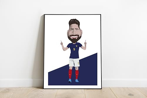 Générique Caricature Olivier Giroud - Wall art - Affiche - Poster - Impression (30 * 40cm)
