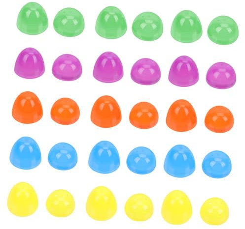 DECHOUS 40pcs Cartoon Easter Egg Toys Plastic Eggs Easter for Candy Filling Boys and Girls Party Supplies
