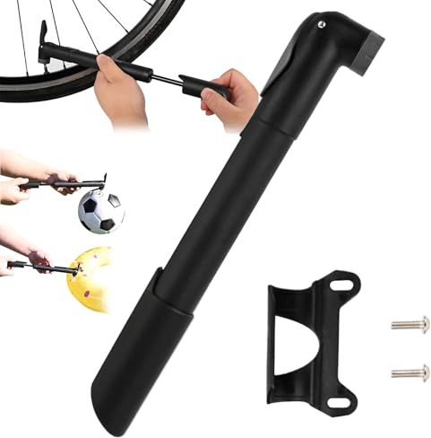 Mini Fahrrad Pumpe - Fahrrad Luftpumpe Zum Aufpumpen Der Reifen | Kompakte Handpumpe Leckdicht für und Tretroller Reparatur Straßenradfahren