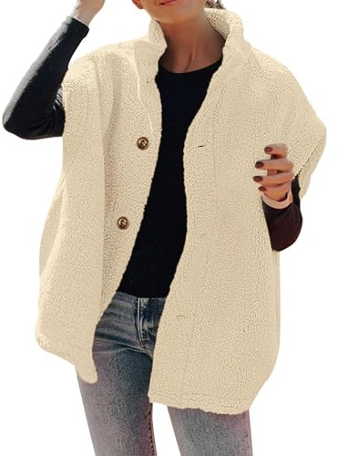Lazzboy Fleecejacke Damen Weste Mäntel Für Teddyjacke Steppweste Loose Fit Fleece Ärmellos Pelzjacke Leicht Einfarbig Wärmende Softshell Outdoor, Freizeit Langlebige Thermische