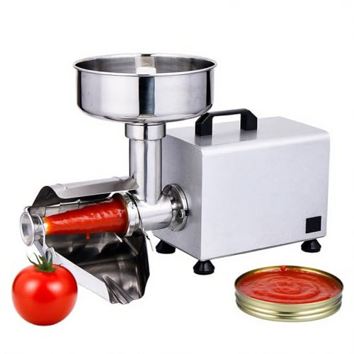 SIEEOUR 450W Mulino per Alimenti Elettrico per Salsa di Pomodoro,Fabbricante di Salsa di Pomodoro,Pressa per Smerigliatura Alimenti,Uscita 160 kg/h,per Cucine Professionali e Domestiche