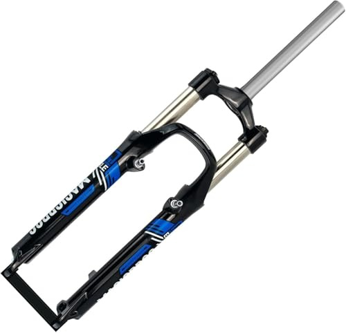 tylxayoxa Horquilla De Suspensión For Bicicleta Montaña, Descenso, 26 Pulgadas, DH/MTB, Viaje Aéreo, Rebote 100mm, Ajustable, Recta(F)