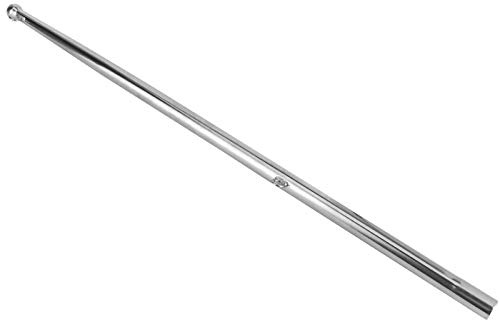 Keenso 610 Mm 304 Edelstahl Fahnenmast Marine Yacht Schienenmontage Flaggenstabhalter für Boot Wohnmobil mit 370–450 Mm Flaggenkompatibilität