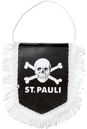 FC St. Pauli Wimpel Totenkopf 10x14 cm – Hochwertige Verarbeitung
