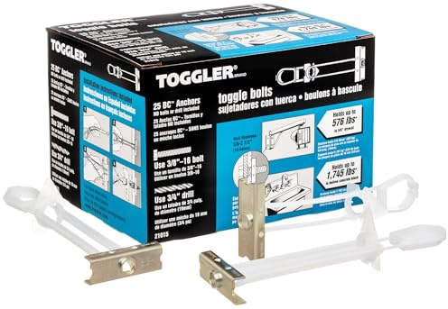 TOGGLER SNAPTOGGLE BC Toggle Anchors 3/8 to 2-1/2 Pack of 25