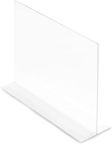 Deflecto Tischaufsteller Classic Image, gerade, A3, Querformat, 420 x 305 x 128 mm, glasklar, doppelseitige Präsentation, Menükartenhalter, Werbeaufsteller