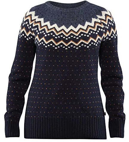 Fjällräven Damen Övik strik Sweater, Dark Navy, M EU