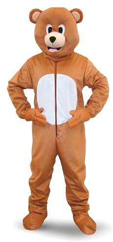 Dress Up America Brunbjörnsmaskot-dräkt för barn och vuxna - Brunbjörnsdräkt för rollspel - Vackra Cosplay-kostymer för barn och vuxna