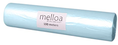 MELLOA Nappy Bin Liner refill compatible with Tommee Tippee Nappy Disposal Systems: Sangenic Tec Twist and Click and others models (Blue, 100m)